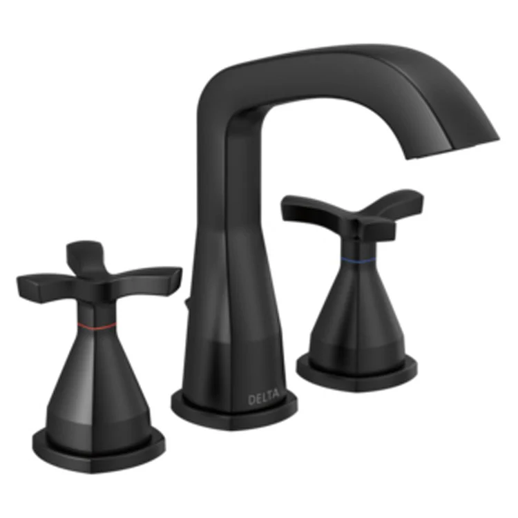 Lavatory Faucet Stryke Widespread 8-16 Inch Spread 2 Helo Spoke ADA WaterSense Matte Black 1.2 Gallons per Minute - Frankwebs