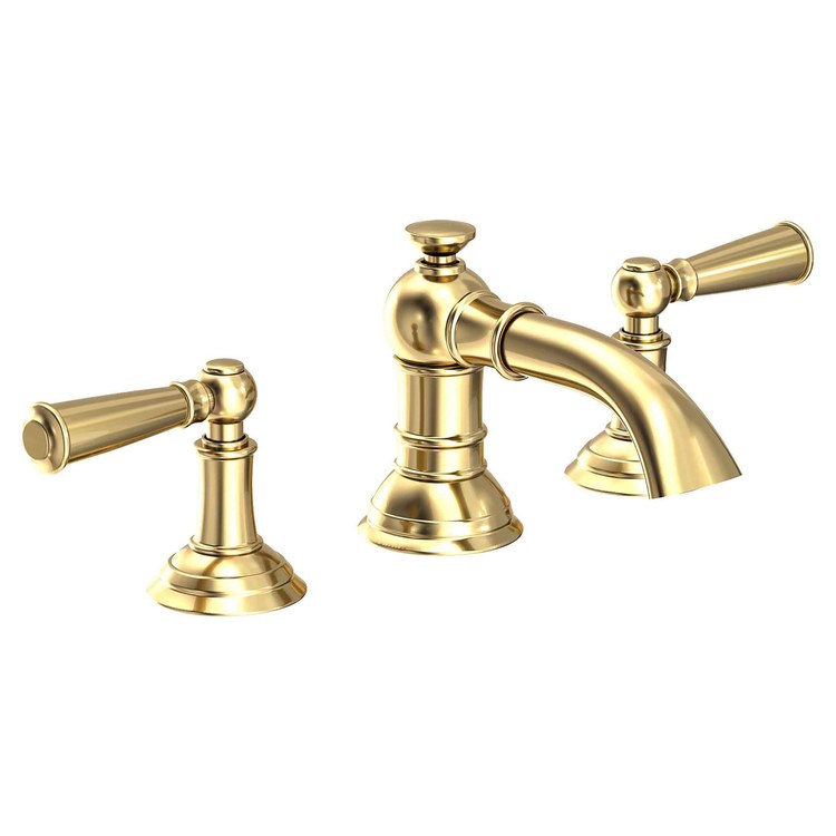 Lavatory Faucet Aylesbury Widespread 8 to 20 Inch Spread 2 Lever ADA White 1.2 Gallons per Minute Brass Spout Height 1-13/16 Inch - Frankwebs