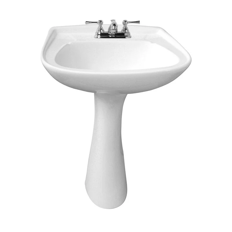 Pedestal Lavatory Hartford Centerset Bisque Rectangular - Frankwebs