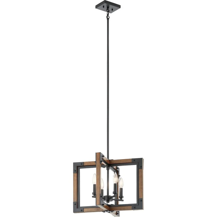 Marimount Four-Light Chandelier/Semi-Flush Mount Ceiling Fixture - Frankwebs