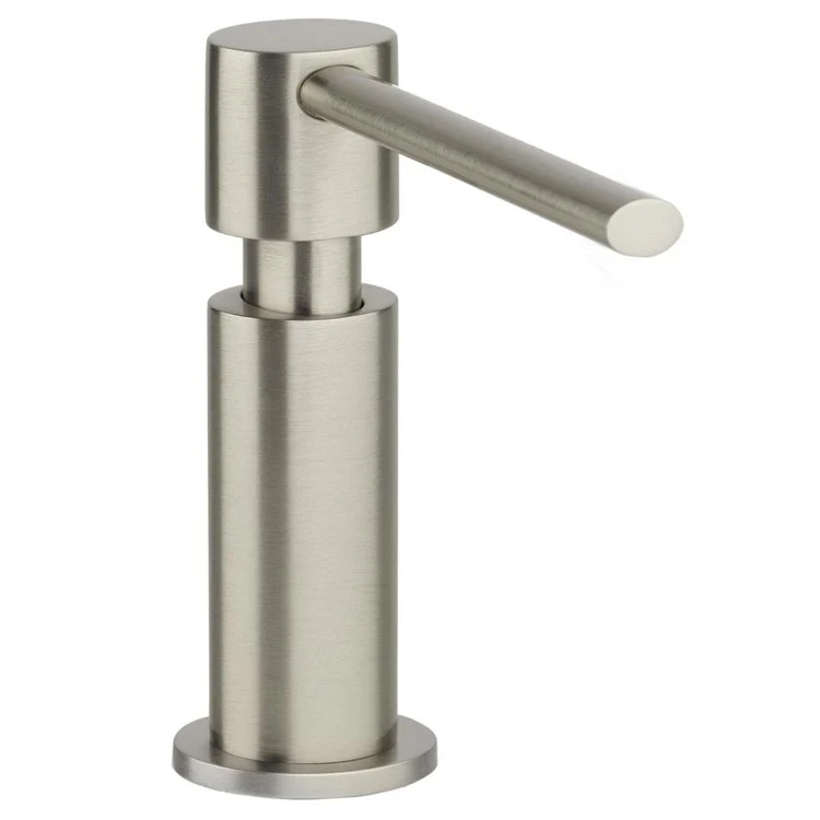 Soap Dispenser Mystic Brushed Nickel Plastic Brass Plunger Dispenser 4 Inch - Frankwebs