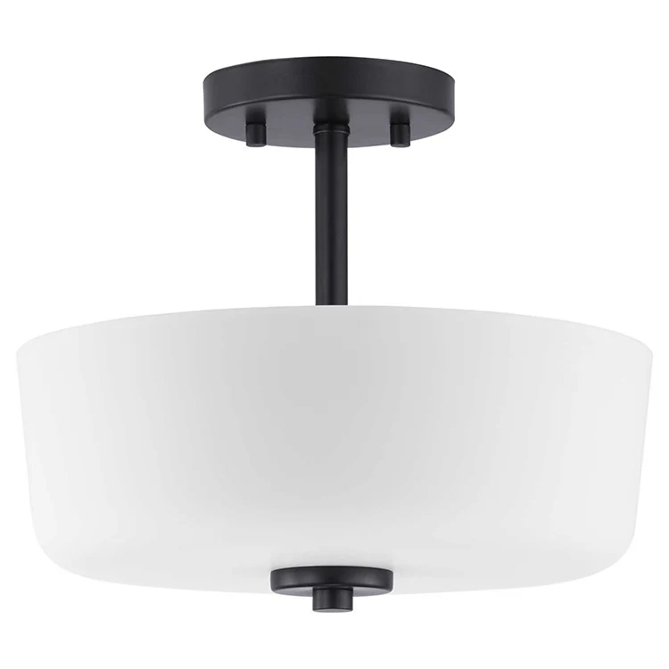 Tobin Two-Light Convertible Semi-Flush Mount Ceiling Fixture/Pendant - Frankwebs