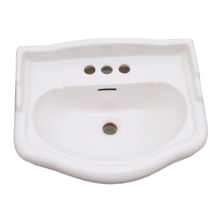 Pedestal Top Stanford 600 23-5/8 Inch Bisque 4 Inch Spread Vitreous China Rectangle - Frankwebs