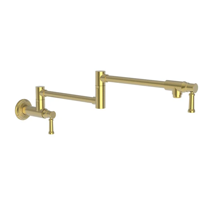 Pot Filler Gavin Wall Mount 2 Lever ADA Forever Brass PVD - Frankwebs