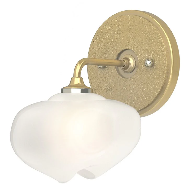 Ume Single-Light Curved-Arm Bathroom Wall Sconce - Frankwebs