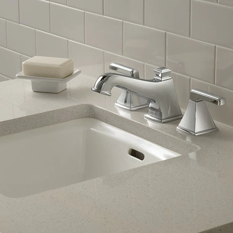 Connelly Two Handle Widespread Bathroom Faucet with Drain - Frankwebs