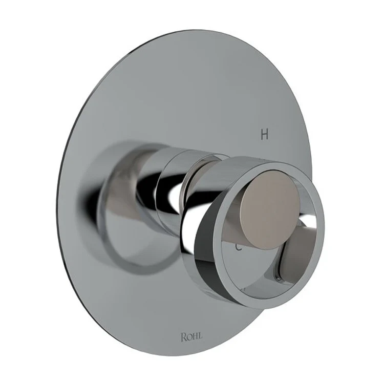 Pressure Balance Valve Trim Eclissi Less Diverter 1 Circular Handle Satin Nickel/Polished Chrome 6.0 Gallons per Minute - Frankwebs