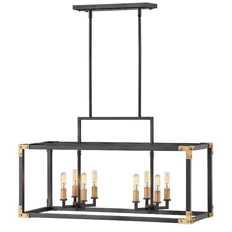 Louis Eight-Light Linear Chandelier - Frankwebs