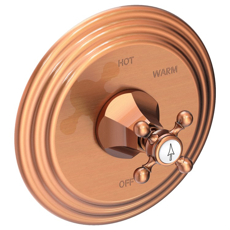 Pressure Balance Valve Trim Metropole Arrow Insert 1 Cross English Bronze ADA Depth 3-5/8 Inch - Frankwebs