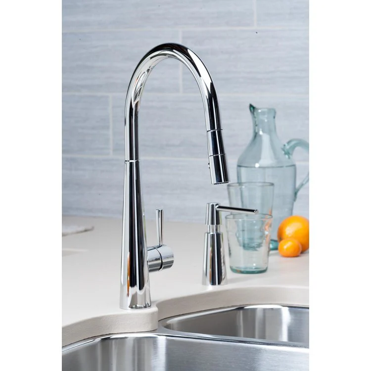 Soap Dispenser Harmony Chrome Deck Plastic Brass Plunger Dispenser 4 Inch - Frankwebs