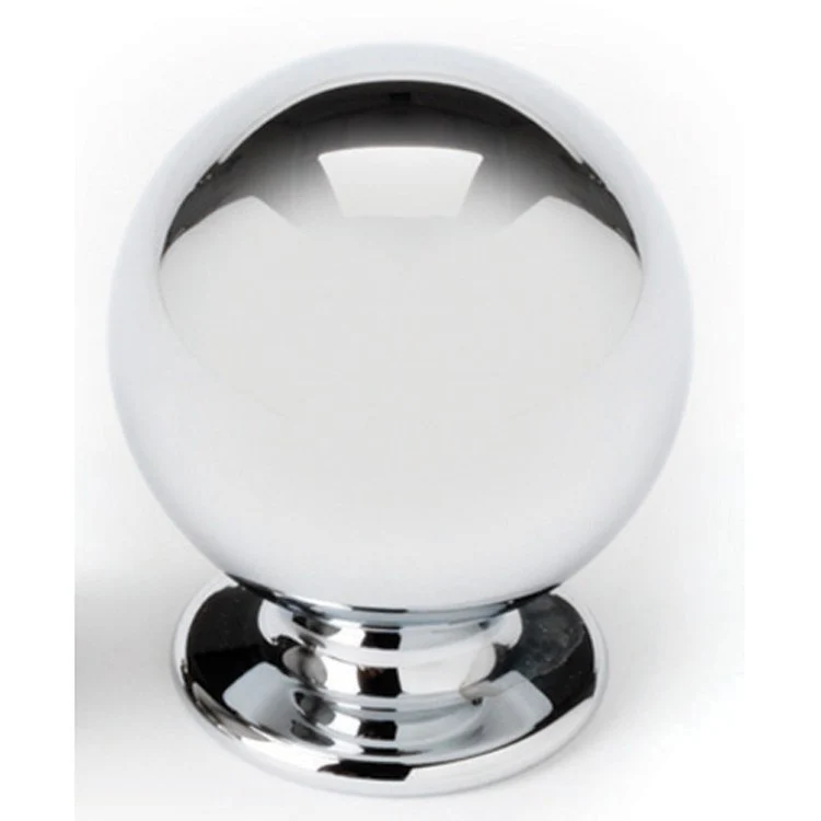 Knob IV Collection Round Polished Chrome Brass 5/8 Inch 3/4 Inch 7/16 Inch - Frankwebs