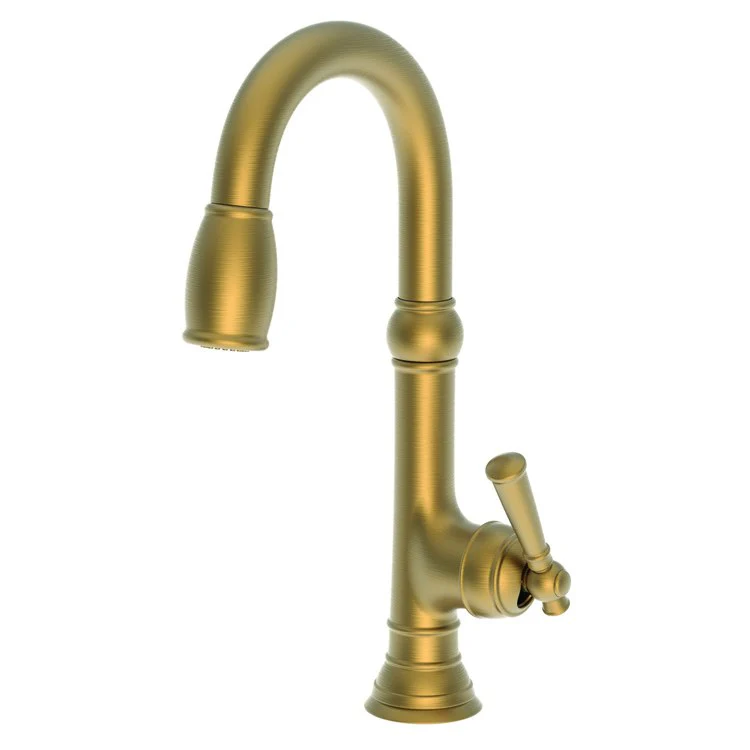 Bar Faucet Jacobean 1 Lever ADA Flat Black Pull Down Swivel Brass Spout Height 7-3/4 Inch 1.8 Gallons per Minute - Frankwebs