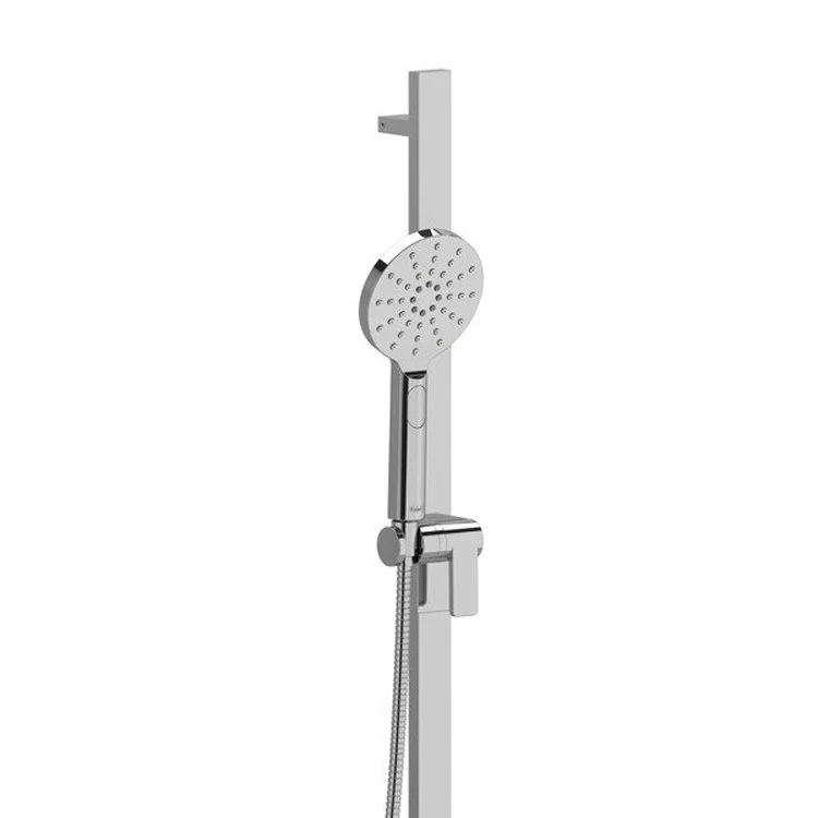 Handshower Set Round 2-Jet Black 3 Function 2.0 Gallons per Minute 31 Inch Slide Bar - Frankwebs