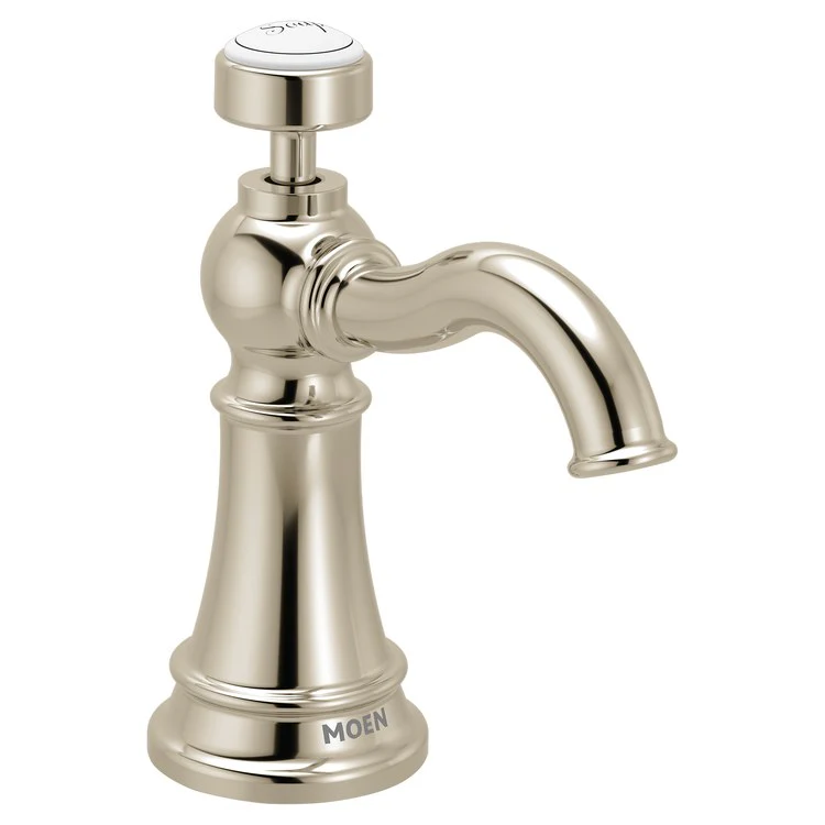 Soap Dispenser Weymouth Traditional Polished Nickel Deck Mount 18 Ounce - Frankwebs