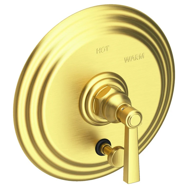 Astor Pressure Balance Tub/Shower Valve Trim Only with Lever Handle - Satin Brass PVD - Frankwebs