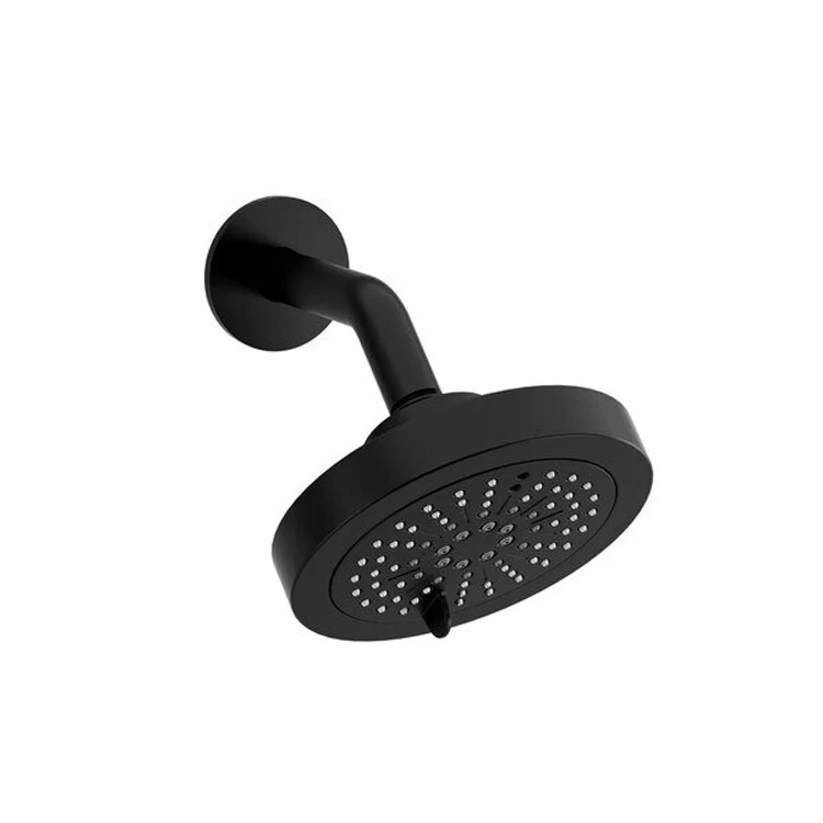 Showerhead 2 Function Showerarm with Round Flange Chrome 6 Inch 1.8 Gallons per Minute WaterSense Luxurious Invigorating - Frankwebs