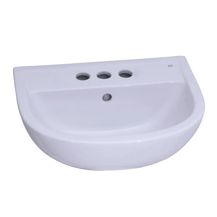 Pedestal Top Compact 450 17-3/4 Inch White 4 Inch Spread Vitreous China - Frankwebs