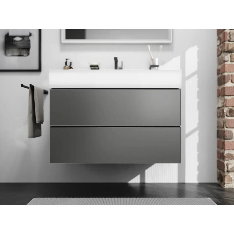 Towel Bar AddStoris 18 Inch Dual Matte Black Metal - Frankwebs