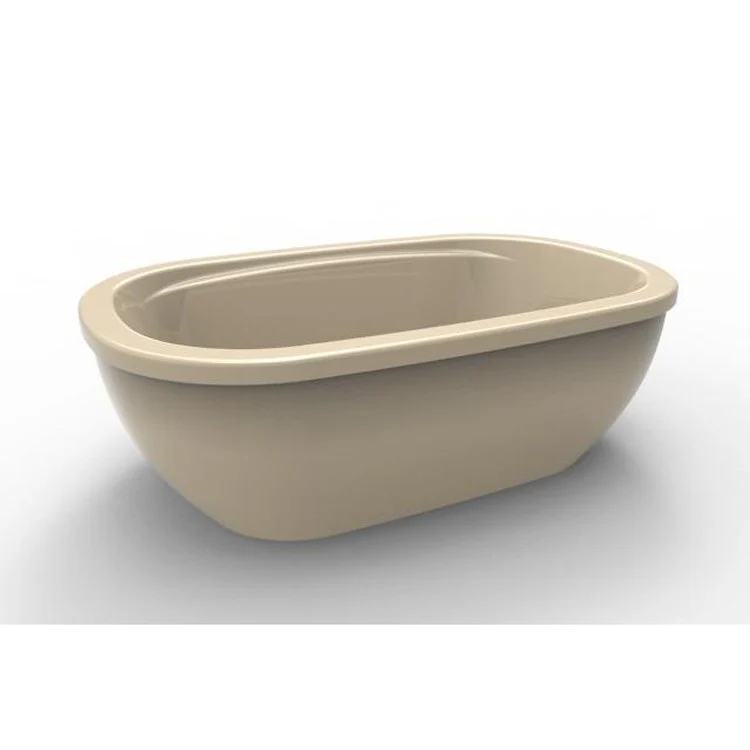 Soaking Tub Designer Collection Casey 66 x 38 Inch Freestanding Tub Only End Bone Acrylic - Frankwebs