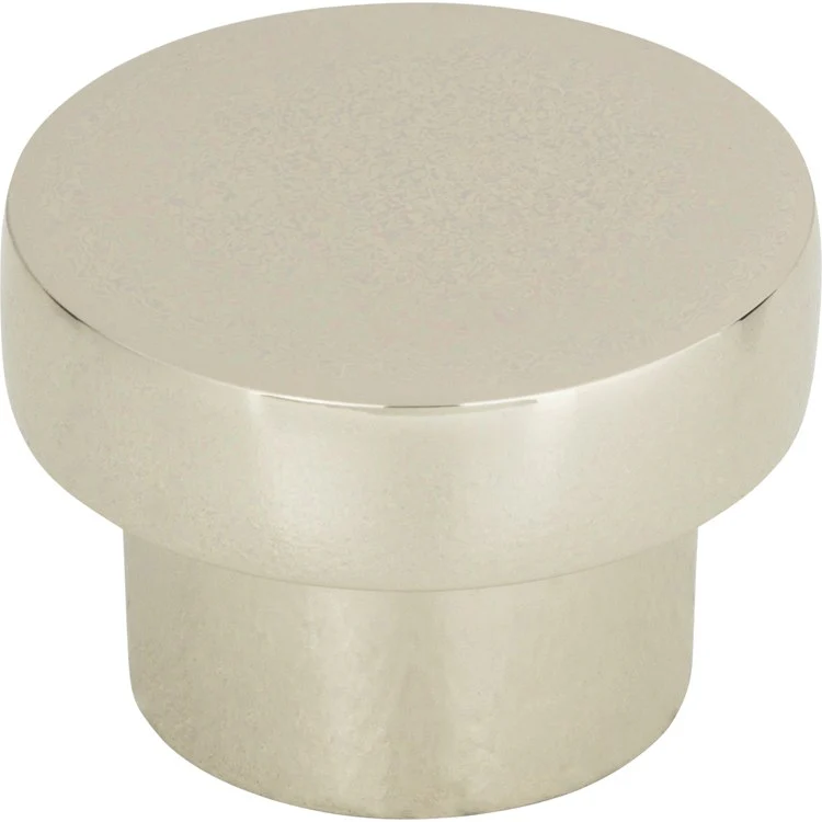 Knob Atlas Chunky Round Medium Brushed Nickel Zinc Alloy 1-7/16 Inch - Frankwebs