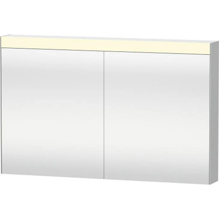 Medicine Cabinet Light & Mirror 47-5/8 x 31-1/2 Inch 2 Doors Double Mirror White Flat Rectangular Frameless Left Right 5-7/8 Inch - Frankwebs