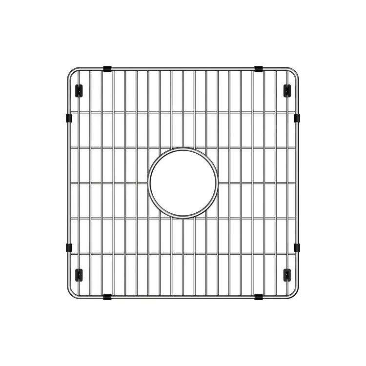 Sink Grid Crosstown Bottom Grid 14.5 x 14.5 Inch Polished Stainless Steel - Frankwebs