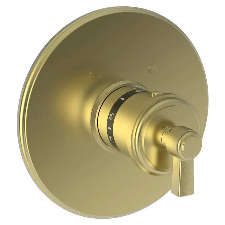 Thermostatic Trim Miro Round Place 1 Lever English Bronze ADA for Rough Valve 1-540 Face Plate and Temperature-Adjust Handle Brass - Frankwebs