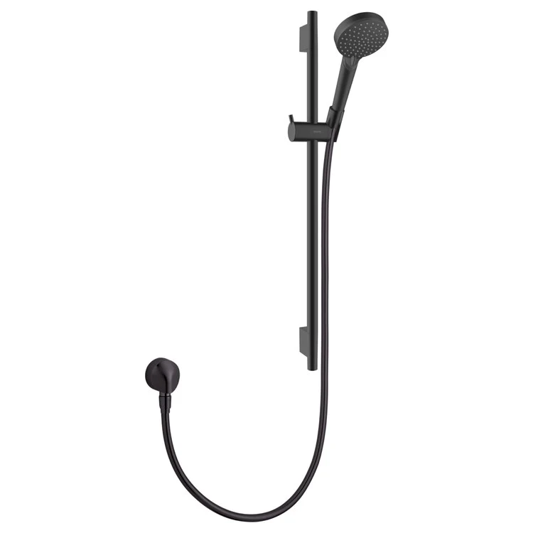 Wall Bar Vernis Matte Black 24 Inch WaterSense Includes 1.5GPM Rain IntenseRain Sprays Handshower Wall Bar Handshower Hose Slider Metal - Frankwebs