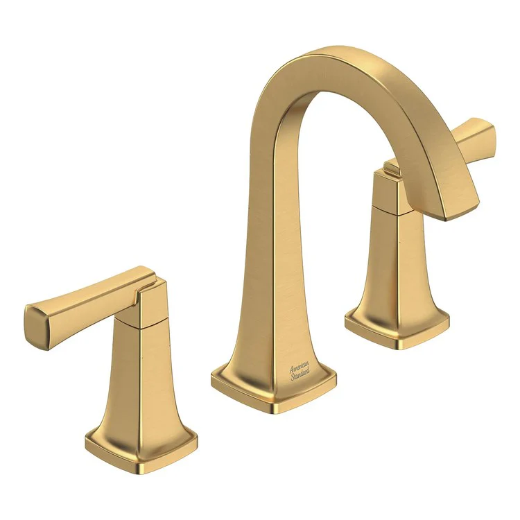 Lavatory Faucet Townsend Widespread 6-12 Inch Spread 2 Lever ADA CALGreen/WaterSense/CEC Brushed Cool Sunrise 1.2 Gallons per Minute Push Pop-Up Drain 3 Hole - Frankwebs