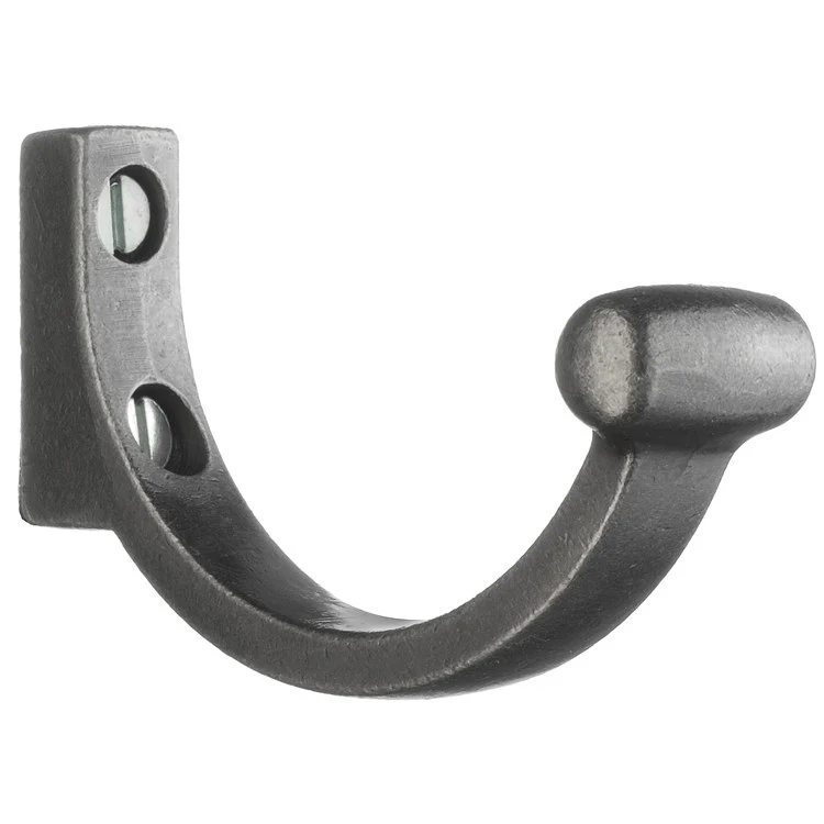 Hook Single Tin Platinum 3 x 1 x 1-3/4 Inch 1-3/4 Inch Wall Mount Brass - Frankwebs