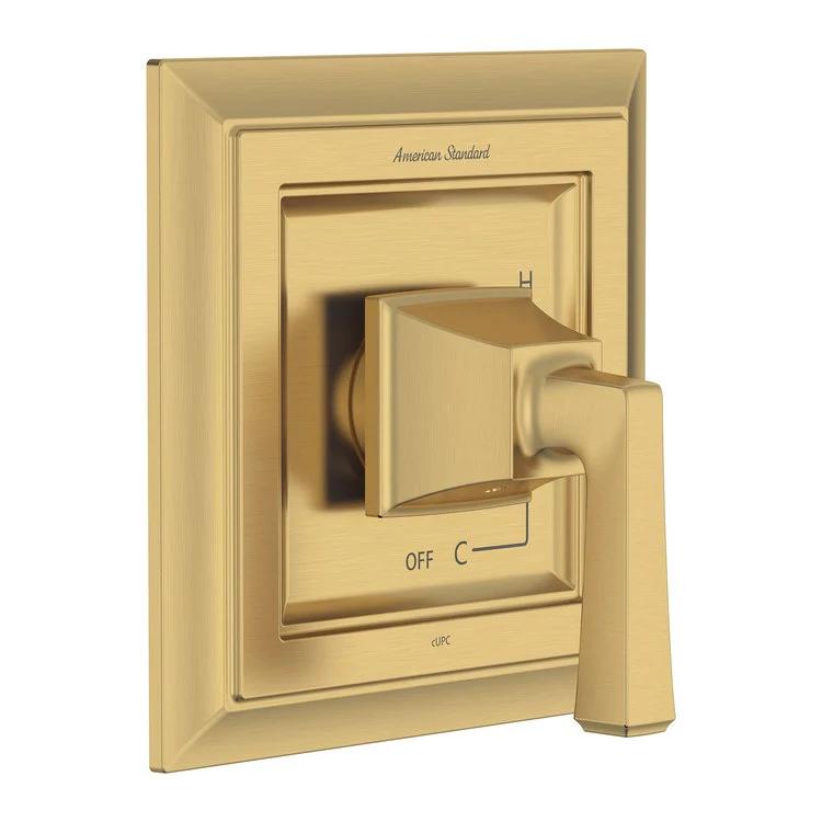 Pressure Balance Valve Trim Town Square S with Double Ceramic Cartridge 1 Lever Brushed Cool Sunrise ADA - Frankwebs