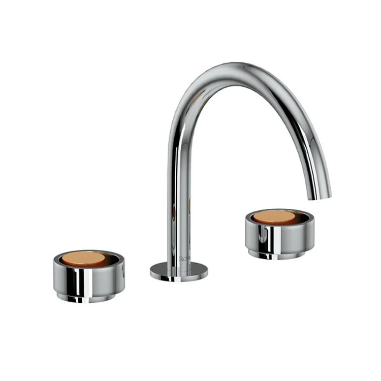 Lavatory Faucet Eclissi Deck Mount 2 Circular Satin Nickel/Matte Black 1.2 Gallons per Minute 4-1/8 Inch - Frankwebs