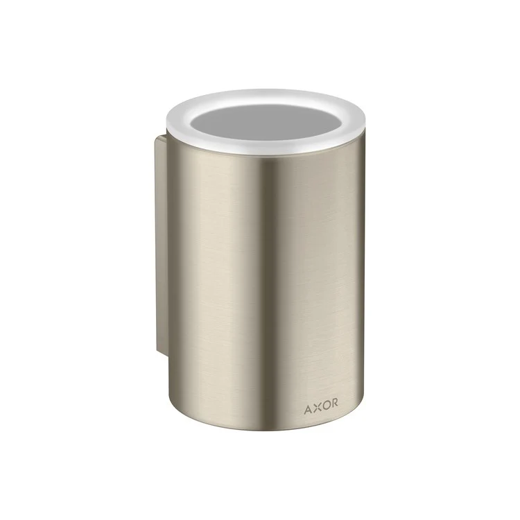 Toothbrush Holder Universal Circular Matte Black Wall Mount Removable Metal/Glass - Frankwebs