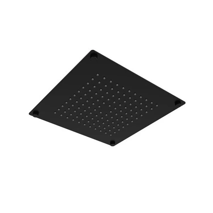 Showerhead 1 Function Built-In Rain Square Black 10 Inch 1.8 Gallons per Minute WaterSense - Frankwebs