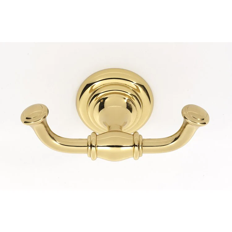 Robe Hook Charlie's Bath Double Polished Brass 2 Inch 2-1/2 Inch Wall Mount Brass - Frankwebs