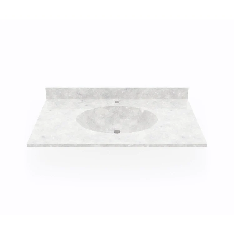 Vanity Top Chesapeake Single Bowl 37 x 22 Inch ADA Ice Swanstone 1 Hole - Frankwebs