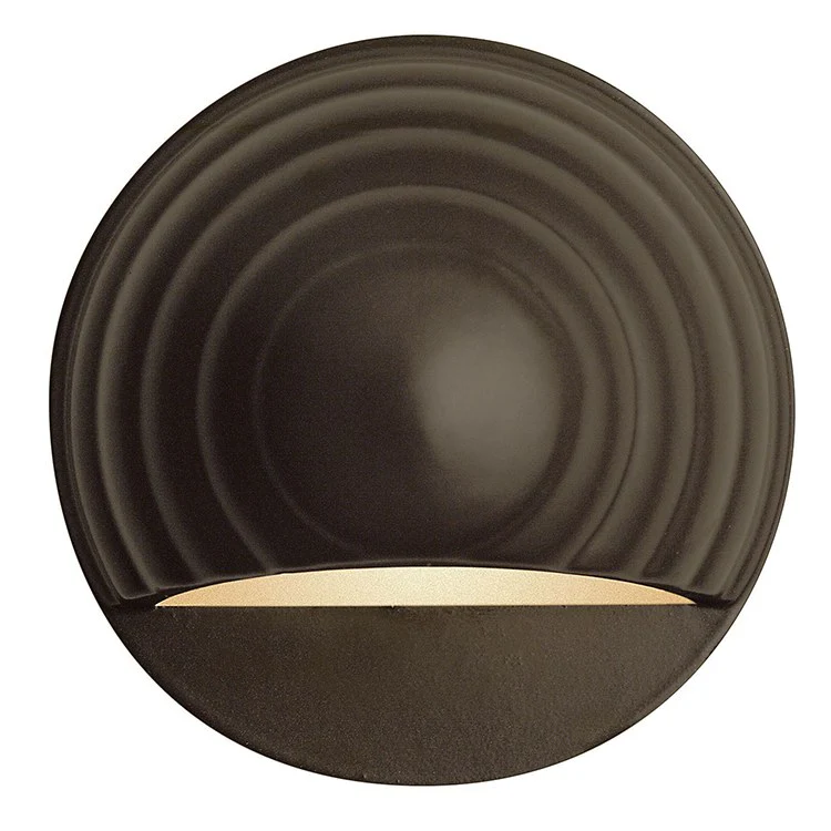 Single-Light Round LED Eyebrow Deck Sconce - Frankwebs