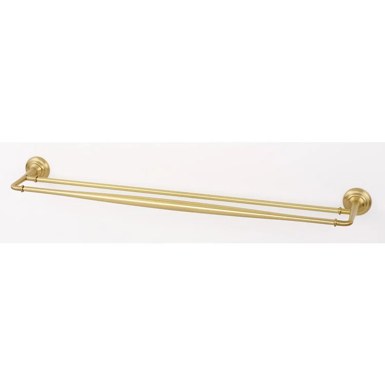 Towel Bar Charlie's Bath 30 Inch Double Unlacquered Brass 5-5/16 Inch - Frankwebs