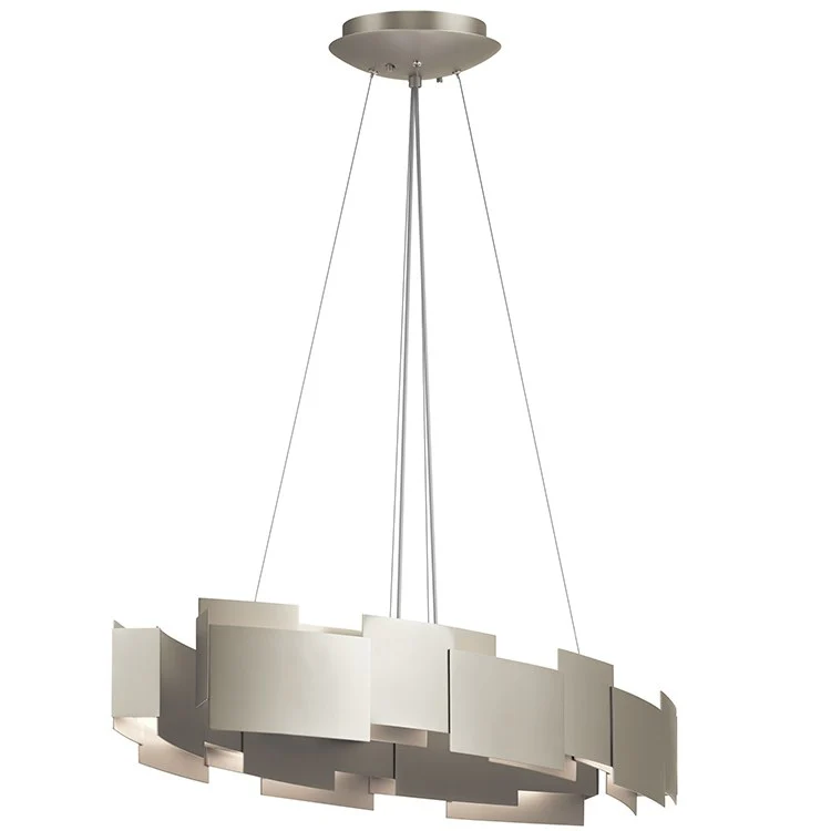 Moderne Two-Light LED Oval Chandelier/Pendant - Frankwebs