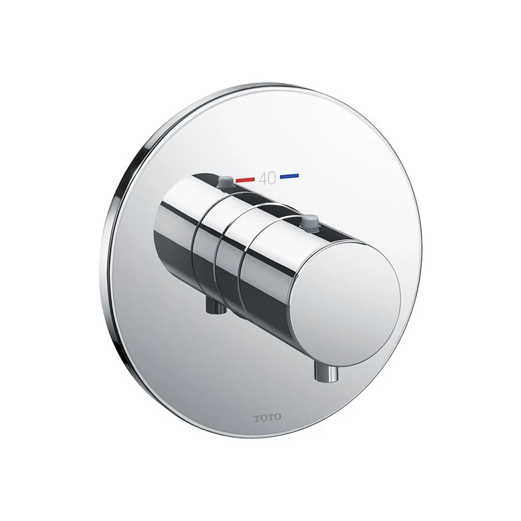Thermostatic Trim Round 1 Knob Polished Chrome for Requires Mini Unit TBN01001U - Frankwebs