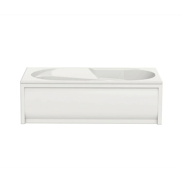 Tub Baccarat 71-1/2 x 35-5/8 x 20-3/4 Inch Alcove with Hydromax End White Acrylic - Frankwebs