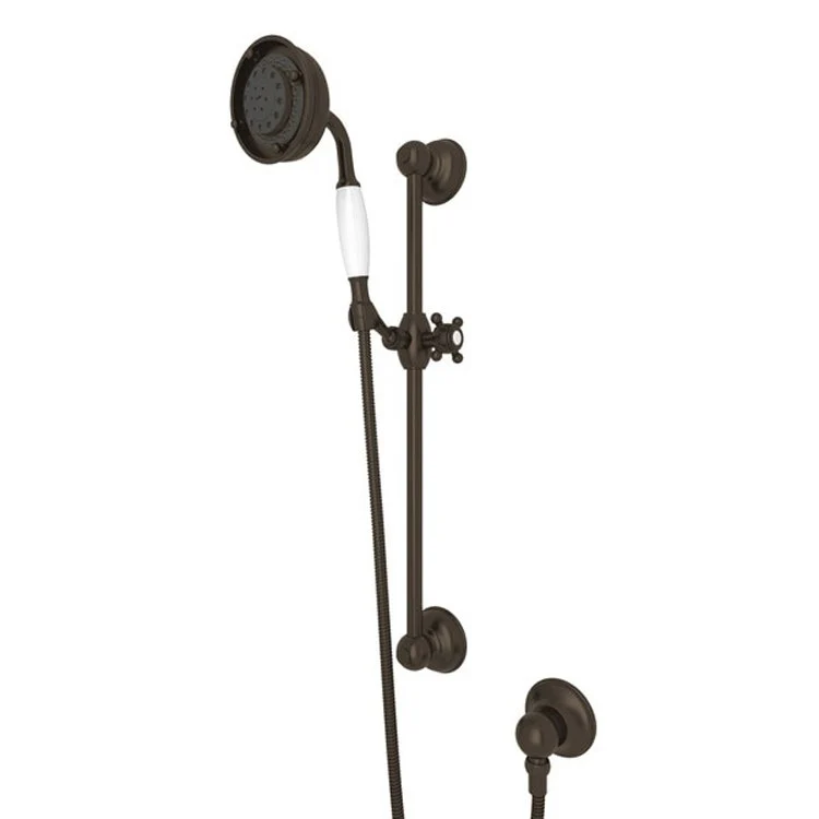 Handshower Set Resin Handle Polished Nickel 3 Function 1.8 Gallons per Minute 21-5/8 Inch Brass Sliding Rail - Frankwebs