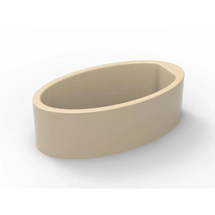 Soaking Tub Studio Collection Aubry 60 x 32 Inch Freestanding Tub Only End Bone Acrylic - Frankwebs