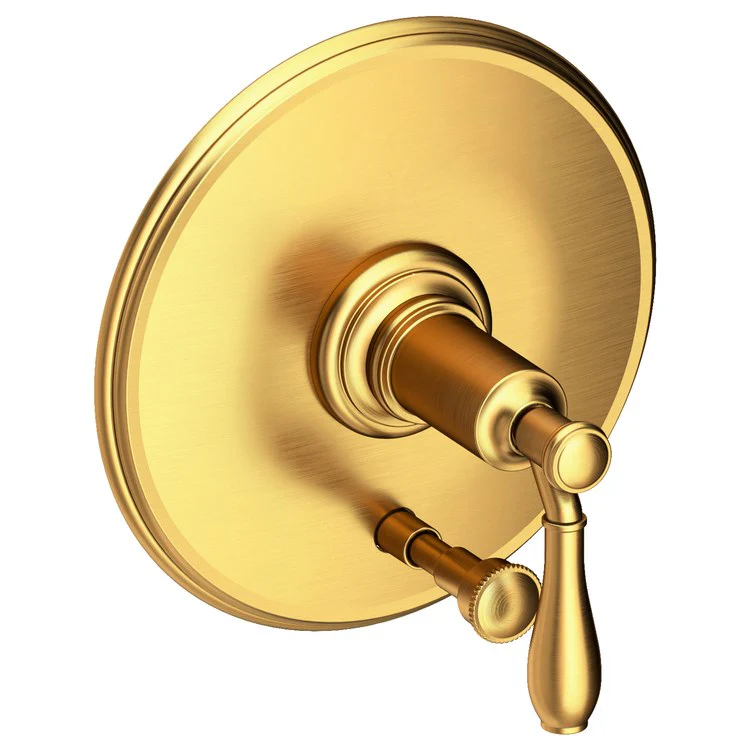 Ithaca Pressure Balance Tub/Shower Valve Trim Only with Lever Handle - Antique Brass - Frankwebs