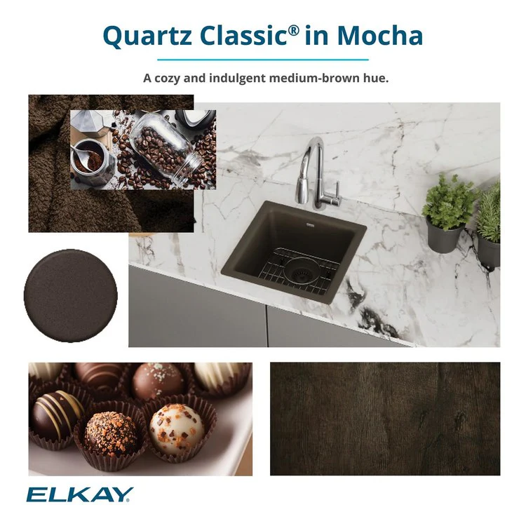 Kitchen Sink Quartz Classic 33 x 20.5 Inch Double Bowl Offset Mocha Undermount 9 Inch - Frankwebs