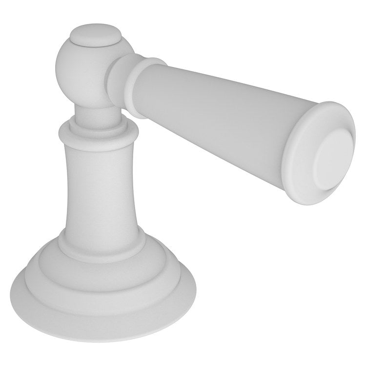 Diverter Handle Aylesbury Brass Flow Control Lever Matte White Round Escutcheon - Frankwebs