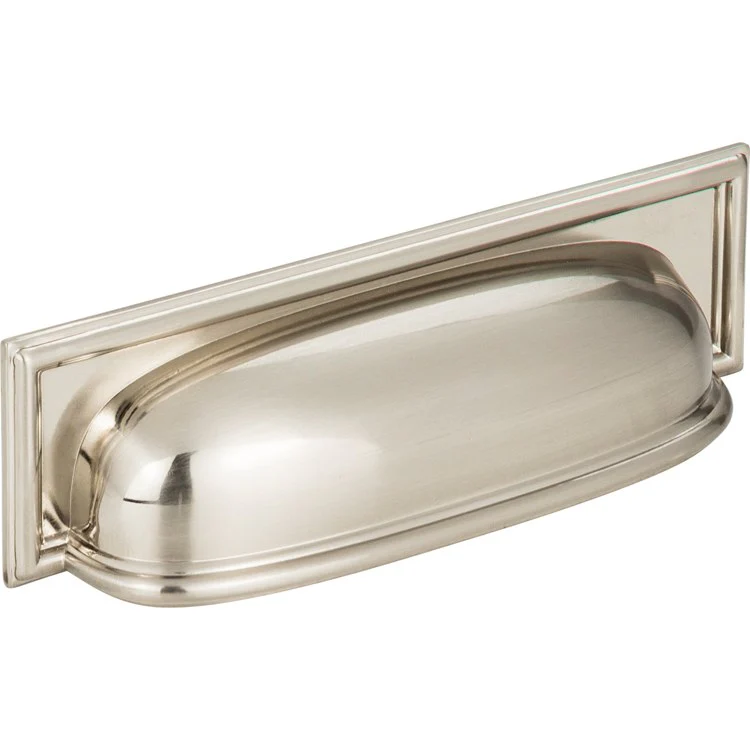 Drawer Pull Atlas Campaign Rope Cup Brushed Nickel Zinc Alloy 3-13/16 Inch - Frankwebs