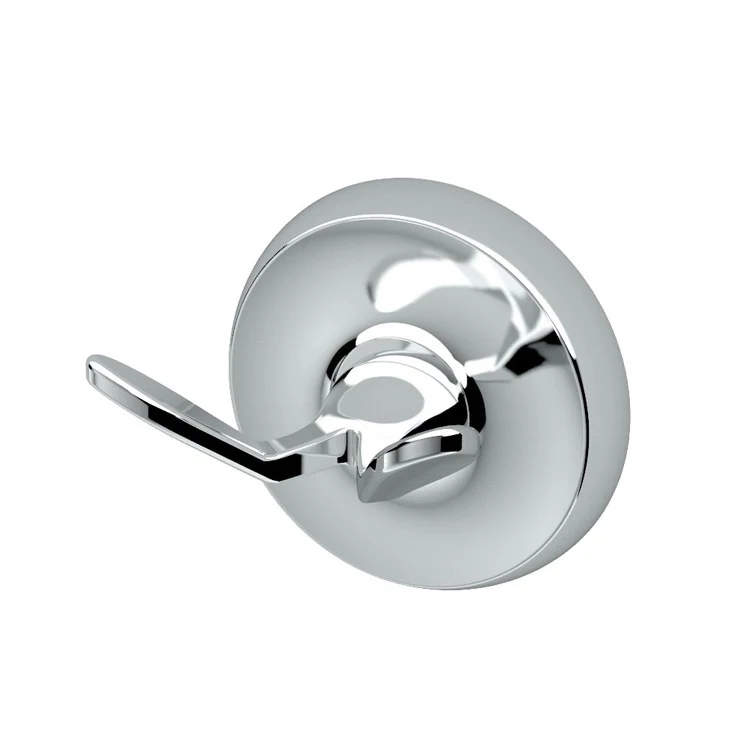 Robe Hook Designer II Double Chrome 2-7/8 Inch 2-1/3 Inch Wall Mount Metal - Frankwebs