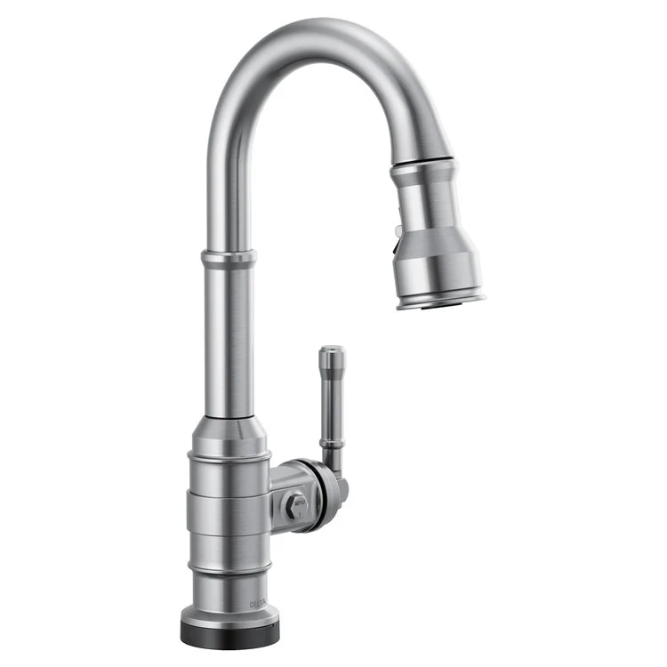 Bar Faucet Broderick Prep 1 Lever ADA CALGreen Arctic Stainless Touch2O with Touchless/MagnaTite Docking/VoiceIQ Compatible 1.8 Gallons per Minute - Frankwebs