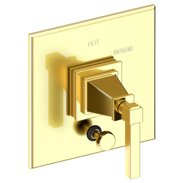 Pressure Balance Valve Trim Malvina Square with Diverter 1 Lever Antique Copper ADA Depth 4 Inch - Frankwebs